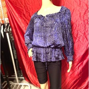 blue prints silky top size S